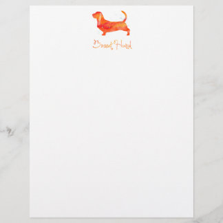 Design de Aquarela de Hound Basset