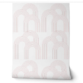 Design de Arco Simples Branco e Rosa