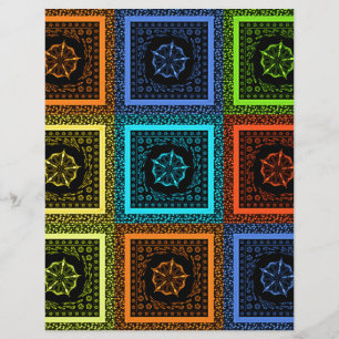 Design de Arte de Padrão Multicolorido Verificado
