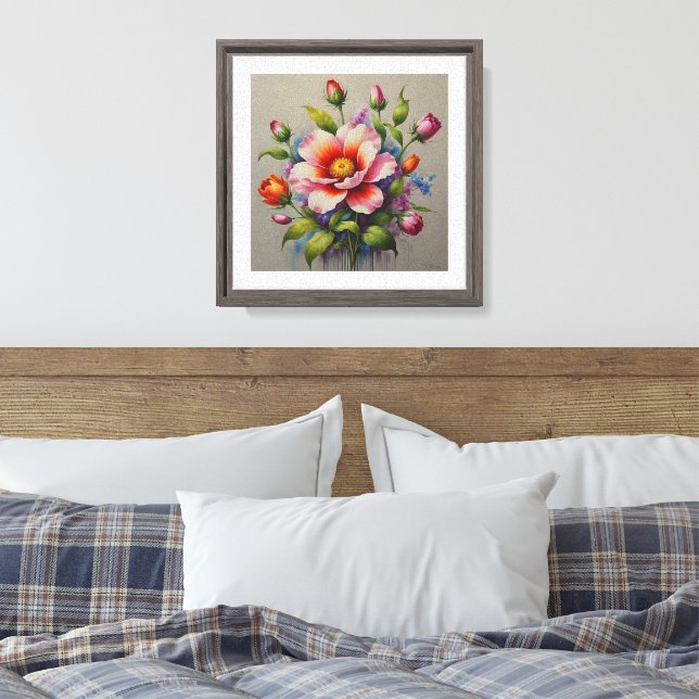 Design de Arte de Parede Canvas Esticada (Insitu(Quarto))