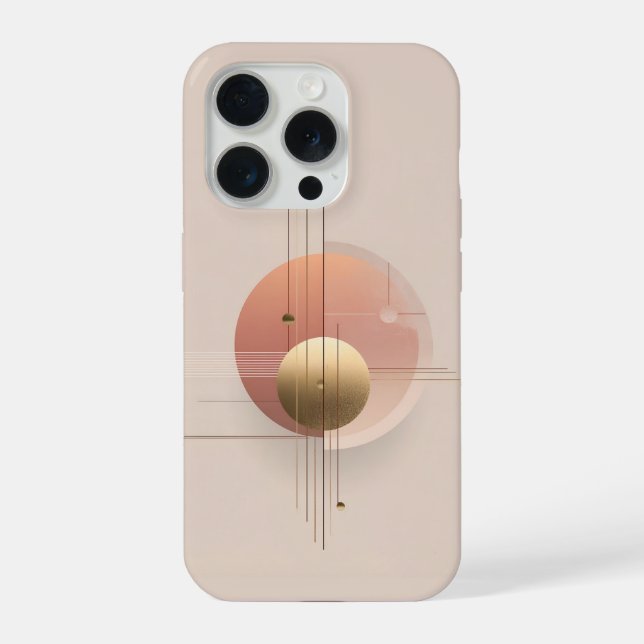 design de arte moderna com círculos e linhas, (Verso)