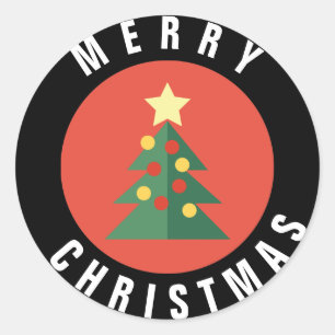 Design de árvore de Natal Adesivo de Natal