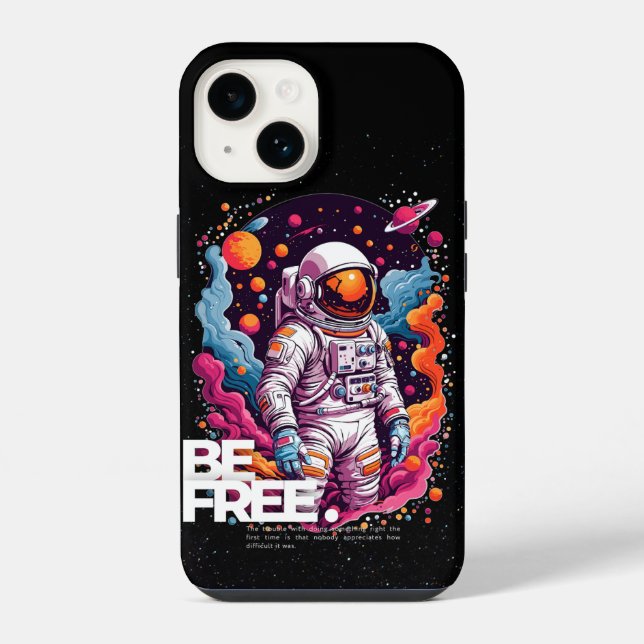 design de astronauta SEJA LIVRE (Verso)