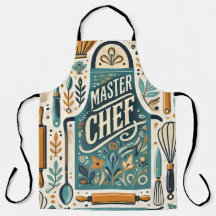 Design de Avental de Master Chef: Arte Vibrante de
