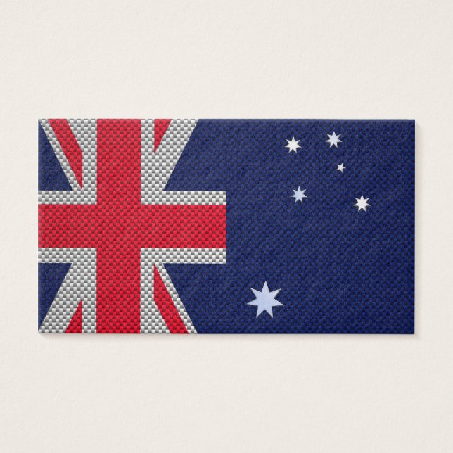 Design de bandeira da Austrália no Estilo de Cromo (Frente)