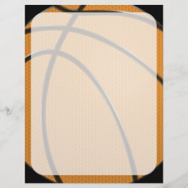 Design de basquete em laranja e preto