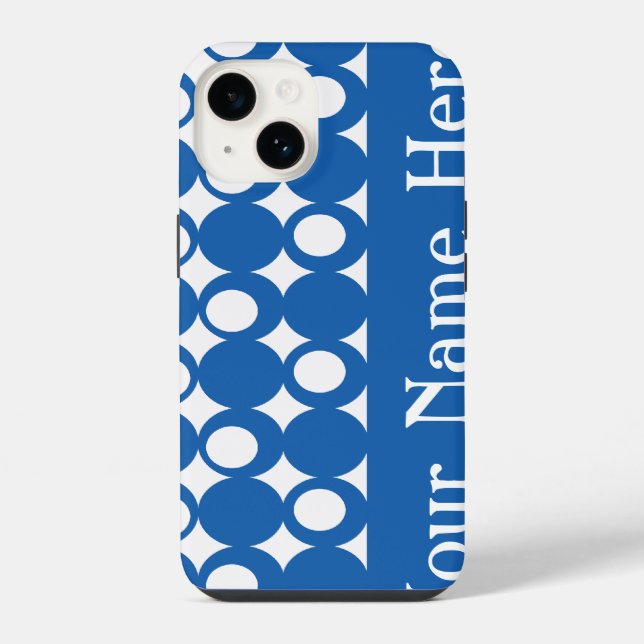 Design de Bola Azul Jeans com nome (Verso)