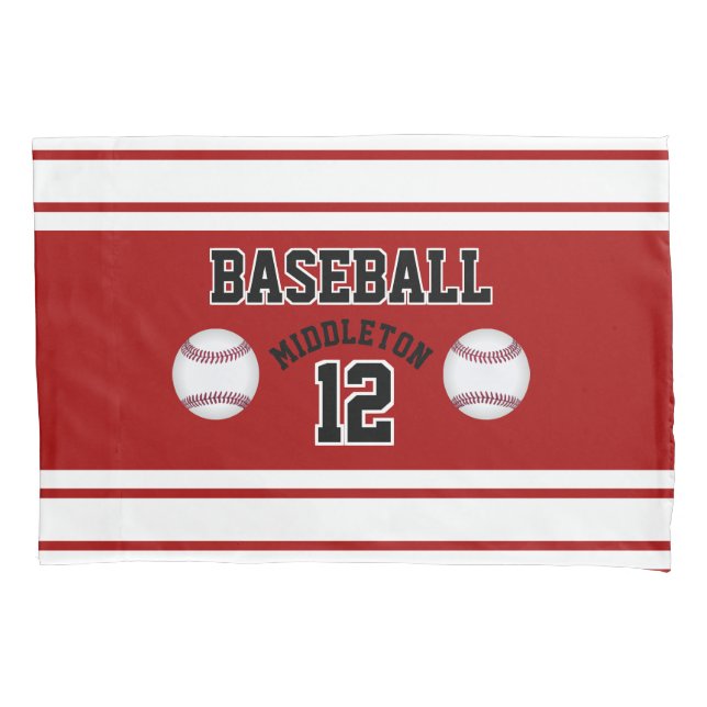 Design de Bola de Esporte de Basebol - Vermelho Es (Frente)