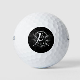 Design de Bola de Golfe com Monograma de Letra A M