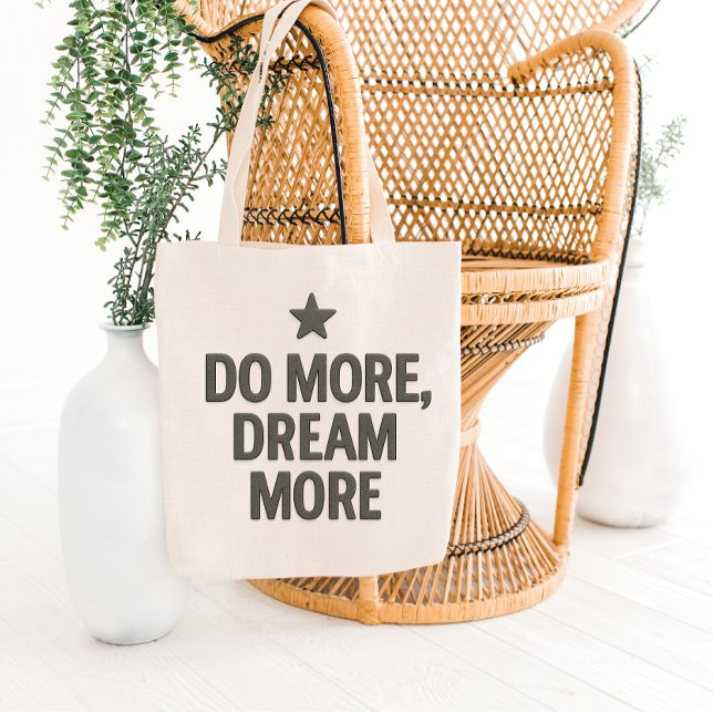 Design de Bolsa Tote com Citação Motivacional Eleg (Criador carregado)