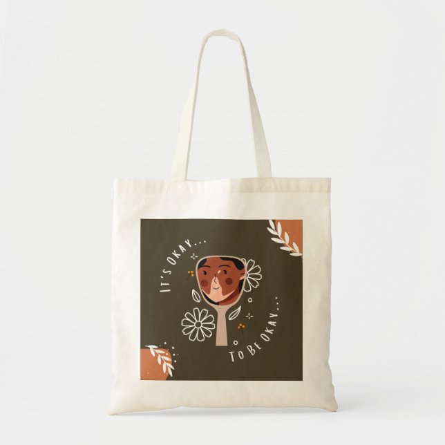 Design de Bolsa Tote Simples Fofo Prático (Frente)