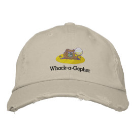 Design de boné de golfe engraçado bordado Whack-A-