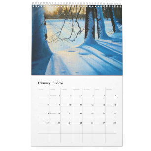 design de Calendário 2026 - Pintura em Arte Lukian