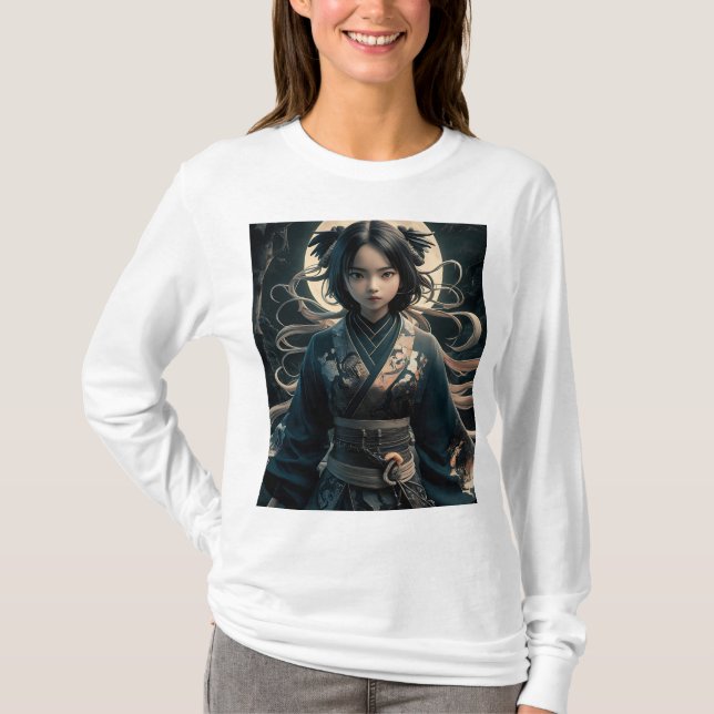 design de camisa colorida ninja (Frente)