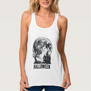 Design de Camisa da Lua da Casa Assombrada do Hall