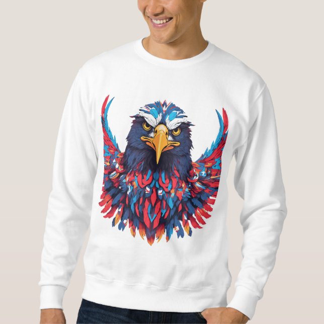 Design de Camisa de Águia Majestosa - Soar Alto co (Frente)