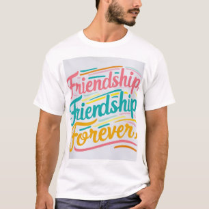 Design de Camisa de Amizade para sempre (Zazzle)