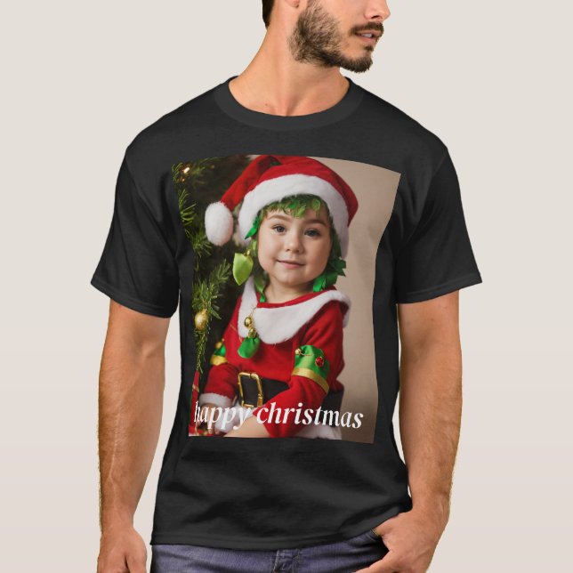Design de Camisa de Aquarela de Natal Sonhador (Frente)