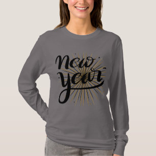 Design de Camisa de Celebração de Ano Novo