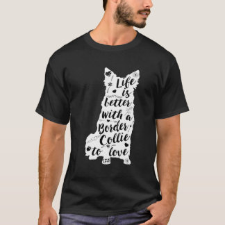 Design De Camisa De Collie De Borda L