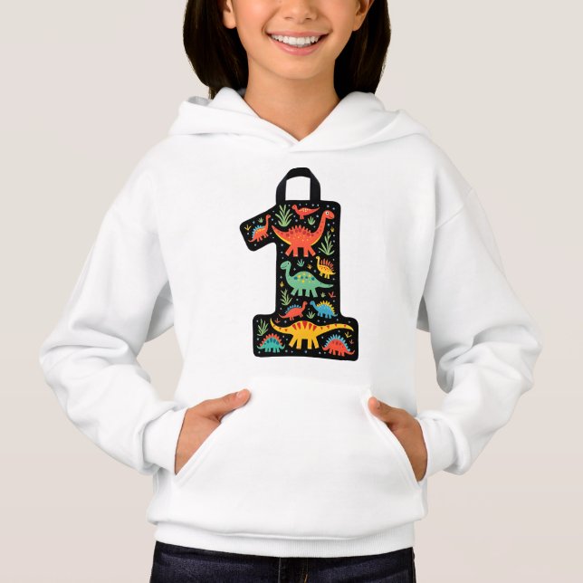 Design de Camisa de Dinossauro Colorida (Frente)