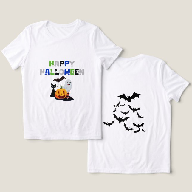 Design de camisa de Halloween (Design Frente e Verso)