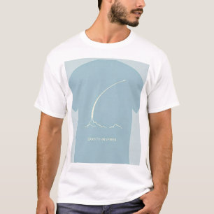 Design de Camisa de Lançamento de Foguete Inspirad