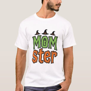 Design de Camisa de Mãe Vintage Monstro de Hallowe