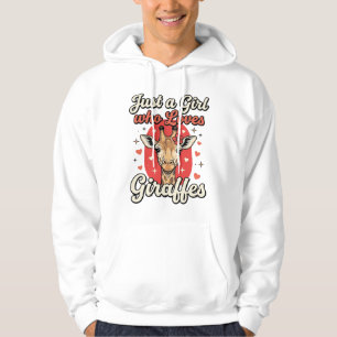 Design de Camisa de Menina Vintage Amante de Giraf