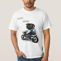 Design de Camisa de Motocicleta de Cão