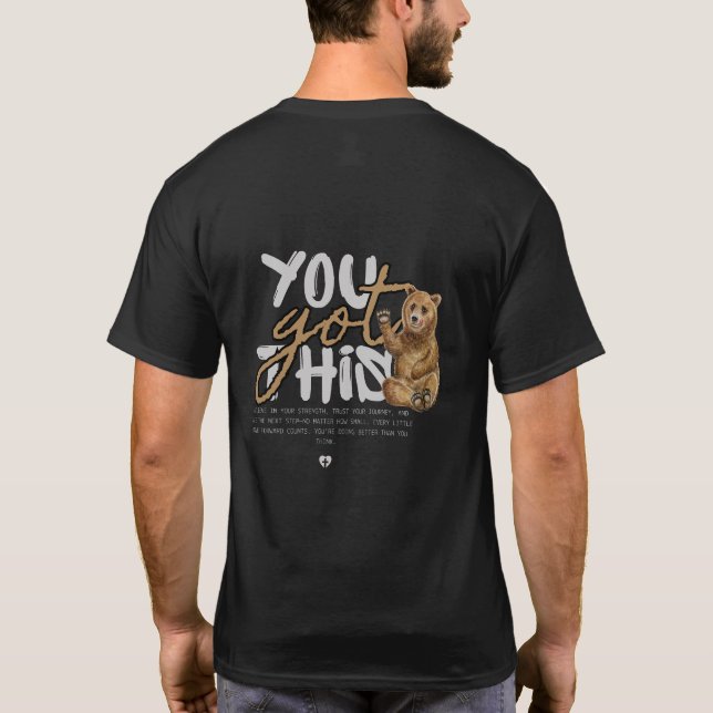 Design de Camisa de Slogan Motivacional Cute (Verso)