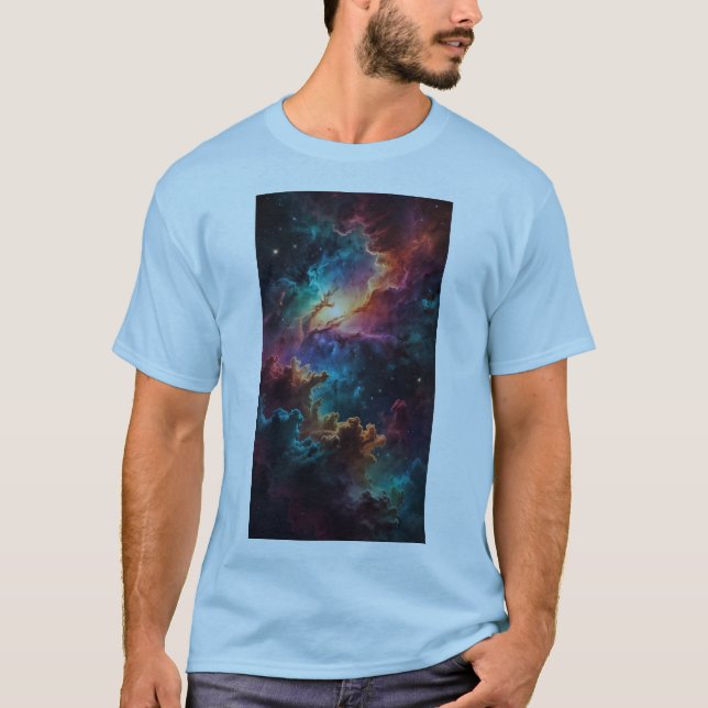 Design de Camisa de T em espiral cósmica (Frente)