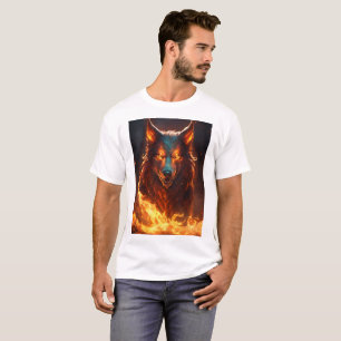 Design de Camisa de T-Shirt do Lobo Demônico Grote
