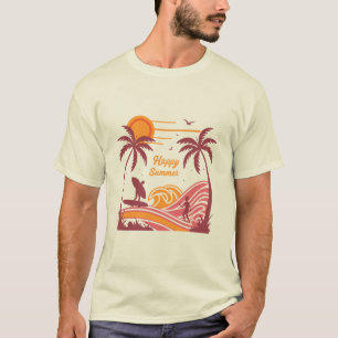 Design de Camisa de T-Shirt "Happy Summer", vibran