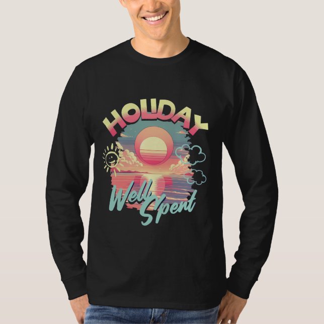 Design de Camisa de T Sunset Passada no Feriado (Frente)