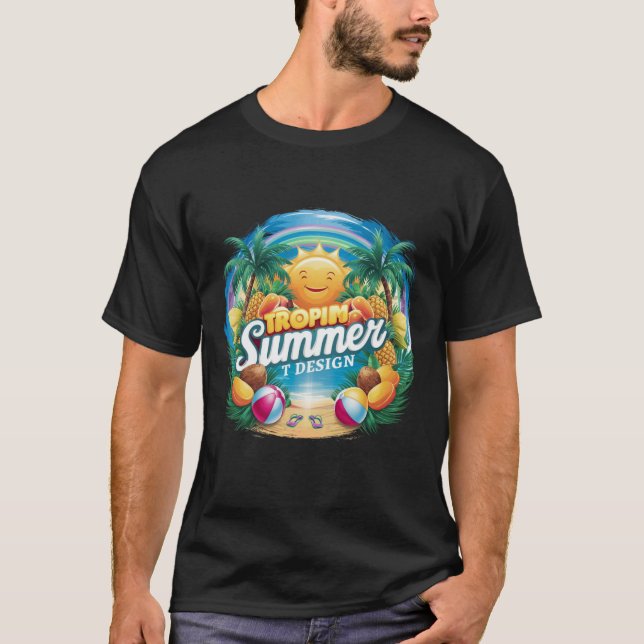 Design de camisa de verão, Design de camiseta de p (Frente)