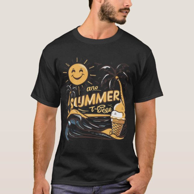 Design de camisa de verão, Design de camiseta de p (Frente)