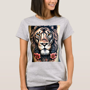 Design de Camisa de Vidro Obtida em Leão Geométric