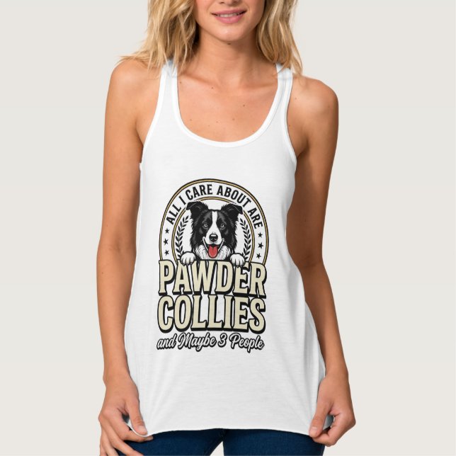 Design de Camisa Engraçado para Amante de Cão Bord (Frente)
