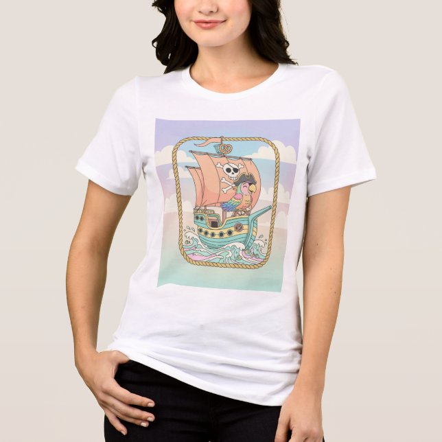 Design de Camisa Pirata Whimsical - Anúncio (Frente)