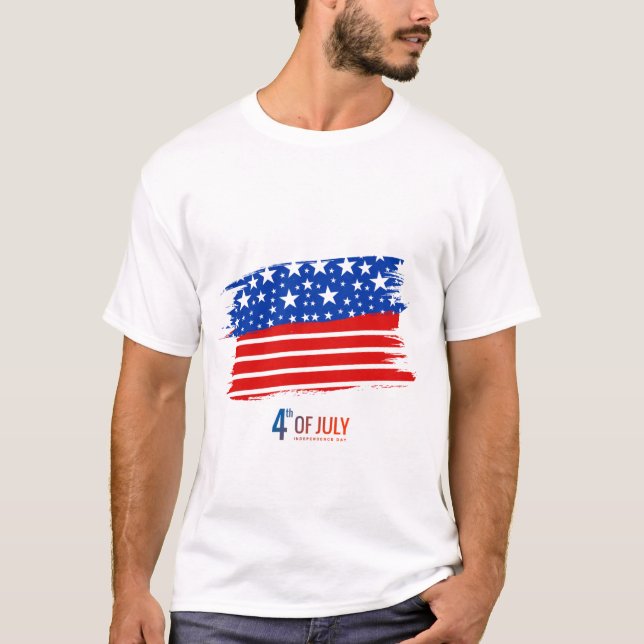 design de Camisa T de 4 de julho | Independência P (Frente)
