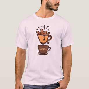 Design de Camisa T de Amantes do Café