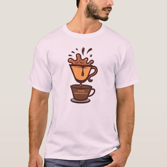 Design de Camisa T de Amantes do Café (Frente)