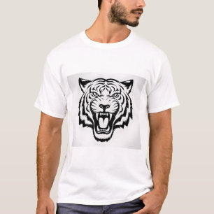 Design de Camisa T De Face De Tigre De Arrasto - T
