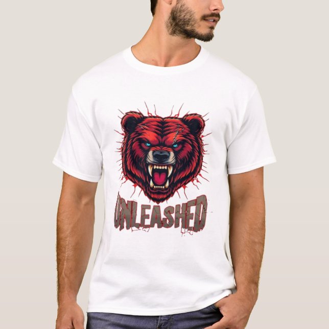 Design de Camisa T do Modo de Besta de Gym Motivac (Frente)