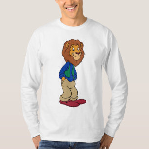 Design de Camisa T-Mascot do Leão de Cartoon legal