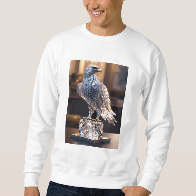 Design de Camisa T-Shirt Emblem de Éagle Cristal S (Frente)