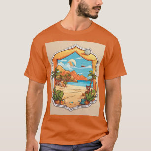Design de Camisa T-Shirt Minimalista de Cartoon de
