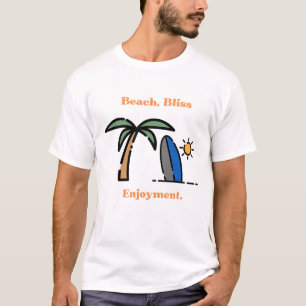 Design de Camisa Viagem de Férias de Praia