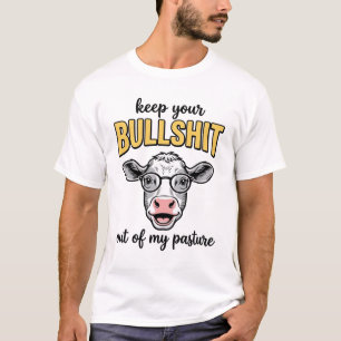 Design de Camisa Vintage de Pasto de Vaca Engraçad